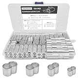 124 Stück 4 Größen Pressklemmen 5 mm 6 mm 7 mm 8 mm Würgeklemmen...