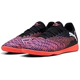 PUMA Unisex Future 8 Play IT Fussballschuh, Black White-Glowing RED, 43 EU