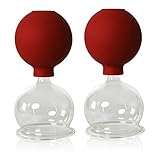 Lauschaer Glas Schröpfgläser mit Ball 2 Stück 60mm zum professionellen,...