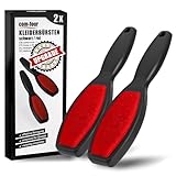 com-four® 2X Kleiderbürsten - doppelseitige Fusselbürste Version 2025 -...