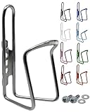 Silberner Aluminium Trinkflaschenhalter Rennrad Flaschenhalter Fahrrad...