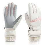 Feelorna Damen Winter Ski Handschuhe, Winddicht Thermische Touchscreen...