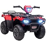 HOMCOM Kinder Quad Elektro 12V Kinderquad mit Vorwärts-, Rückwärtsfunktion,...