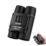 Fernglas 30x60 – Mini Feldstecher für Kinder & Erwachsene, Kompakt & Leicht,...