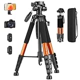 JOILCAN Kamera Stativ, 187cm Fotostativ mit Abnehmbar Kopf, Camera Tripod mit...