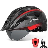VICTGOAL Fahrradhelm Herren Damen MTB Helm mit Abnehmbarer Magnetische...