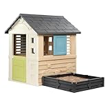 Smoby Life - Square Spielhaus (174 x 110 x 127 cm) mit 60% Recyclinganteil mit...