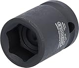 KS Tools 515.1018 1/2' Sechskant-Kraft-Stecknuss, kurz, 18mm