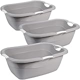 2friends Ergonomische Wäschewanne 38L, 3er Pack - Praktischer Wäschekorb aus...