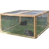 Kerbl Freilaufgehege Vario (Freigehege mit Maschendraht, 120x120x59 cm,...