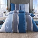 BFW 4 TLG Warme Microfaser Fleece Winter Bettwäsche 135x200 + 80x80 viel...