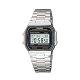 Casio Collection Unisex-Armbanduhr A164WA1VES, Silberfarben, Einheitsgröße,...