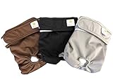 Pet Magasin Waschbare Hundewindeln (3-er Packung) Wickelwindeln für Hunde mit...