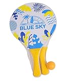 Blue Sky - 2 Strandtennisschläger - Strandball - Schlägerspiel - 040719J -...
