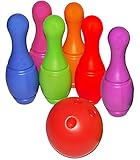 alles-meine.de GmbH XXL - 7 TLG. Set - großes Kegelspiel/Bowlingspiel - 34 cm -...