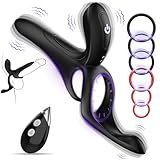 Penisring Vibrator Sex Spielzeug für Paare - 3 in1 Dual Cockring Sexspielzeug...