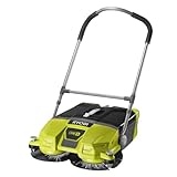 RYOBI 18 V ONE+ Akku-Kehrmaschine R18SW3-0 (Kehrbreite 53 cm, Kickschalter,...