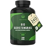 Bio Gerstengras - 240 Kapseln - 3000 mg pro Tagesdosis - Aus deutschem Anbau -...