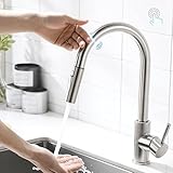 AIMADI Touch Sensor Wasserhahn Küche Armatur Küchenarmatur mit Brause...