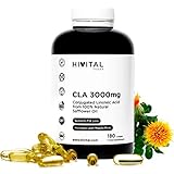 CLA (Konjugierte Linolsäure) 3000 mg pro Dosis. 180 Softgel-Kapseln für 2...