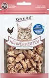 DOKAS Gefriergetrocknete Innereien - Getreidefreies Premium Leckerli für Katzen...