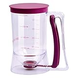 Vesaneae Teigportionierer mit Deckel und Skala, Kuchen Teigspender, Waffeln...