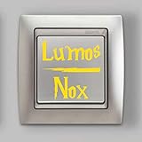 'Lumos-Nox' Lichtschalter Aufkleber- Harry Potter-Premium Qualität- ca. 2 x 4...