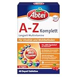 Abtei A-Z Komplett Langzeit-Multivitamine - mit natürlichem Vitamin C -...