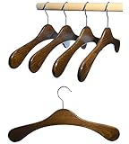 Hagspiel Kleiderbügel aus Holz, Garderobenbügel aus Buchenholz, 5 STK....