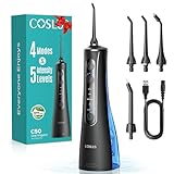 COSLUS Munddusche Elektrische Kabellos Testsieger 2026: 20 Wasserdruck IPX7...