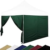 INSTENT® Pro Seitenwand/Seitenteil für Pavillon 3x3m mit XXL Panorama Fenster...