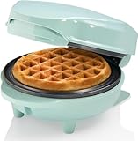 Bestron Mini-Waffeleisen für klassische Waffeln, kleiner Waffelmaker mit...