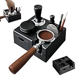 Rppiup Tamperstation für Barista(51-58mm), Tamping Station aus ABS, Einstellbar...