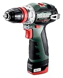metabo Akku-Bohrschrauber PowerMaxx BS 12 BL Q - 12 V, Bürstenlos,...