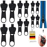 BAKEVIC Reißverschluss Zipper,12 Stück Reisverschluss Reparatur Set,Abnehmbare...