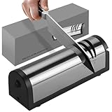 OBEISN Messerschärfer Elektrisch, 3 in 1 Messerschärfsystem mit Diamant,...