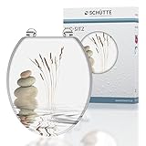 SCHÜTTE WC-Sitz BALANCE aus Holz ohne Absenkautomatik, Toilettensitz mit 175kg...