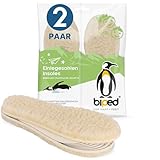 biped 2 Paar Kinder Lammwoll Natur Latex Wintersohlen - zum Zuschneiden - extra...