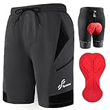 Sportneer Fahrradhose Herren MTB Hose Radlerhose Herren Radhose Mountainbike...