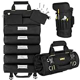 Rolltasche Werkzeug,Werkzeug Rolltasche Leer mit 13 Taschen,Werkzeugtasche mit 2...