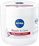 NIVEA Repair & Care Creme, feuchtigkeitsspendende & nicht fettende Körpercreme,...