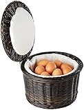 APS Eierkorb „PROFI LINE' - schwarz/brauner Warmhaltekorb für Eier, mit...