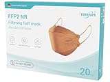 EUROPAPA® 20x FFP2 Fisch-Form Orange Masken Atemschutzmaske 5-Lagen...