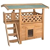 Kerbl Katzenhaus Lodge (L x B x H 77 x 50 x 73 cm, für Innen- und...