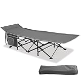 HIGH POINT SPORTS Feldbett Klappbar Campingbett Faltbar XL Campingliege leicht...