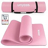 unycos - Gymnastikmatte - Yogamatte Rutschfest【183x60 cm】NBR 10 mm Dicke |...