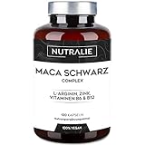 Maca Kapseln Hochdosiert - 32000 mg - Maca Root Schwarz + L-Arginin + Zink +...