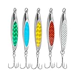 TUXIBIN 5 STÜCKE Metall Fischköder Scheibe Löffel Spinnerbaits Angelgerät...