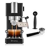 Barista Siebträger Maschine Espresso Slim | Espressomaschine Edelstahl mit...