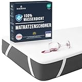 BARBONS Matratzenschoner 120 x 200 - Oeko-TEX Zertifiziert wasserdichte...